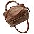 Bolsa Feminina Rafitthy Matelassê Com Bolso Frontal E Pompom Chocolate Brown - Imagem 4