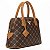 Bolsa De Mão Rafitthy Estampa Logomania Média Com Detalhes Dark Cacau/ Caramelo - Imagem 3