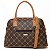 Bolsa De Mão Rafitthy Estampa Logomania Média Com Detalhes Dark Cacau/ Caramelo - Imagem 4