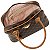 Bolsa De Mão Rafitthy Estampa Logomania Média Com Detalhes Dark Cacau/ Caramelo - Imagem 5