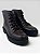 Bota Coturno Feminina Tratorada Com Cadarço  Preto - Imagem 1