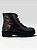 Bota Coturno Feminina Tratorada Com Cadarço  Preto - Imagem 2