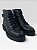 Bota Feminina Coturno Casual Com Fivela  Preto Madri - Imagem 1