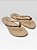Chinelo Feminino Casual Com Tiras Coloridas  Bege/Mt38 - Imagem 1