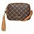 Bolsa Rafitthy Transversal Com Alça Ajustável Pingente Decorativo Dark Cacau/ Caramelo - Imagem 1