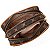 Bolsa Rafitthy Transversal Com Alça Ajustável Pingente Decorativo Dark Cacau/ Caramelo - Imagem 3