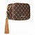 Bolsa Rafitthy Transversal Com Alça Ajustável Pingente Decorativo Dark Cacau/ Caramelo - Imagem 5