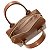 Bolsa Rafitthy De Mão Feminina Com Textura Alças Duplas E Plaqueta Metalizada Nogueira - Imagem 5