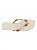 Sandalia Rasteira Feminina Casual Com Aplicações Decorativas  Branco Off - Imagem 3
