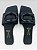 Sandalia Rasteira Feminina Casual Com Maxi Fivela Preto - Imagem 3