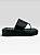 Tamanco Plataforma Feminino Slide Casual  Madrid Preto - Imagem 2