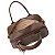 Bolsa Feminina Rafitthy Baú De Mão E Transversal Com Costura Pesponto E Tassel Toffee - Imagem 5