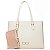 Bolsa Rafitthy Transversal Estruturada Off-White Com Divisória E Mini Bag Removível Tofu - Imagem 1