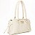 Bolsa Feminina Rafitthy De Ombro Preta Estruturada Com Fivelas E Detalhes Dourados Off White - Imagem 3