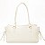 Bolsa Feminina Rafitthy De Ombro Preta Estruturada Com Fivelas E Detalhes Dourados Off White - Imagem 4