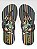 Chinelo Floral Listrado Marrom/Marrom - Imagem 2