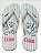 Chinelo Feminino Estampado Com Detalhes Florais Off White/Off White - Imagem 2