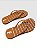 Chinelo Casual Estampado Com Detalhe Metálico Telha/Telha - Imagem 1