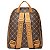 Mochila Feminina Rafitthy Casual Com Bolso Frontal E Alças Ajustáveis Dark Cacau/Ambar - Imagem 3