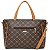 Bolsa Rafittthy Com Estampa Monograma Tassel E Alça Tiracolo Dark Cacau/ Caramelo - Imagem 3