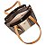 Bolsa Feminina Rafitthy Tote De Ombro Com Alças Duplas E Pingente Decorativo Dark Cacau/Ambar - Imagem 4