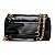 Bolsa Feminina Rafitthy Transversal Com Alça De Corrente E Fecho Metalizado Preto - Imagem 3