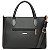 Bolsa Feminina Rafitthy De Mão E Transversal Com Alças Duplas E Pingente Decorativo Preto - Imagem 5