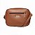 Bolsa Rafitthy Tiracolo De Zíper Duplo Com Recortes De Camurça Tiramissu/Terra - Imagem 3
