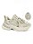Tênis Casual Esportivo Com Solado Chunky E Detalhes Modernos Gelo/Bege/Ouro Light - Imagem 1