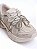 Tênis Casual Esportivo Com Solado Chunky E Detalhes Modernos Gelo/Bege/Ouro Light - Imagem 3