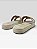 Papete Littz Com Aplicações Metalizadas Off White/Ouro - Imagem 5
