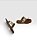 Sandalia Rasteira Littz Com Tira Metalizada E Detalhe Dourado Ouro Light/Ouro - Imagem 2
