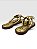 Sandalia Rasteira Littz Feminina Metalizada Com Laço Metallic Soft Ouro - Imagem 5