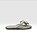 Sandalia Rasteira Littz Feminina Metalizada Com Laço Soft Off White - Imagem 5