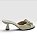 Tamanco Di Valentini De Salto Com Laço Elegante Off White - Imagem 3