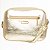 Bolsa Transversal Rafitthy Compacta Com Detalhe Em Tassel Ouro Ligth Metalizado - Imagem 5