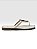 Sandalia Rasteira Via Uno Com Detalhe Metalizado  Off White - Imagem 3