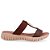 Sandália Feminina Usaflex Flatform Com Tiras E Detalhes Metalizados Pinhao - Imagem 1