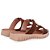 Sandália Feminina Usaflex Flatform Com Tiras E Detalhes Metalizados Pinhao - Imagem 3