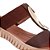 Sandália Feminina Usaflex Flatform Com Tiras E Detalhes Metalizados Pinhao - Imagem 4