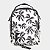 Mini Mochila Borogodó Coqueirada Feminina - Off White - Imagem 1