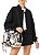 Bolsa Feminina Totebag Carioca Romance em flor - Preto - Imagem 6