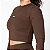 BLUSA LONGA POWER FLEX MARROM - Imagem 3