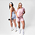 SHORT POWER FIT CANELADO ROSA MILK - Imagem 4