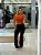 LEGGING FLARE LAURA PRETA / TERRACOTA - Imagem 1