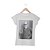 Camiseta Thug Freud Cinza Feminina Tamaho:GG - Imagem 1