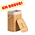 Cesto De Roupa Suja De Bambu Com Tampa E Alças 50 Litros Thygu - Imagem 1