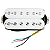Captador Fleor Humbucker PAF Vintage Alnico 5 Branco Ponte - Imagem 3