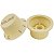 Knob Thida Creme e Dourado Volume Tone Tone Stratocaster - Imagem 3