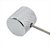 Knob Thida Flat Top Metal Cromado Com Trava - Imagem 4